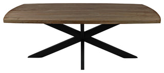 Redondo Dining Table With Mango Wood Top and Iron Legs