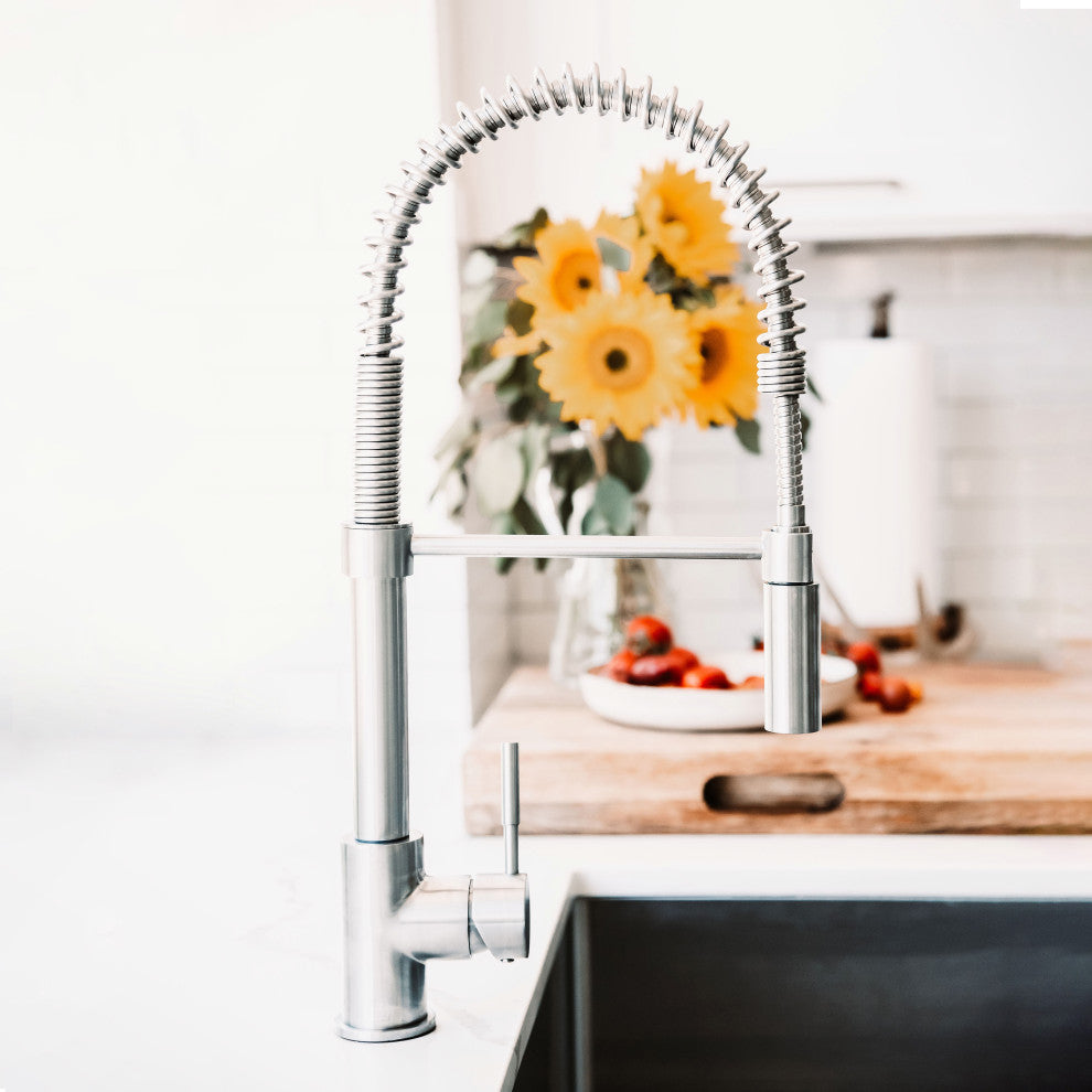 ZLINE Sierra Kitchen Faucet, Brushed Nickel, SRA-KF-BN