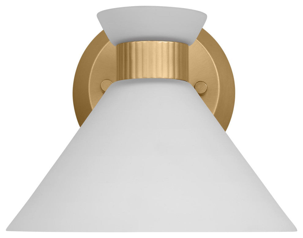 Belcarra Small Sconce, Satin Brass