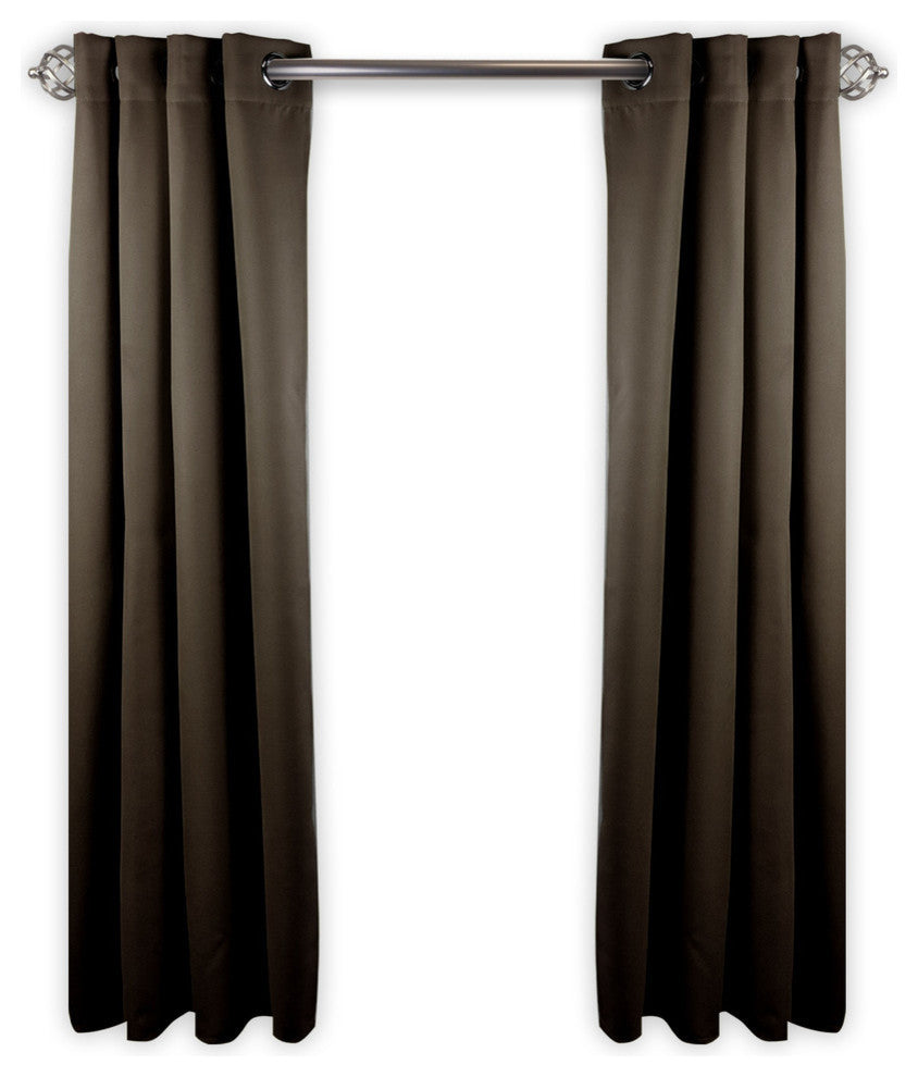 Heavy Duty Drapery Single Panel, Taupe, 120"x96"