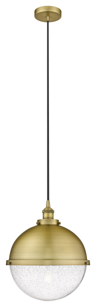 Innovations 616-1PH-BB-HFS-124-BB 1-Light Pendant, Brushed Brass
