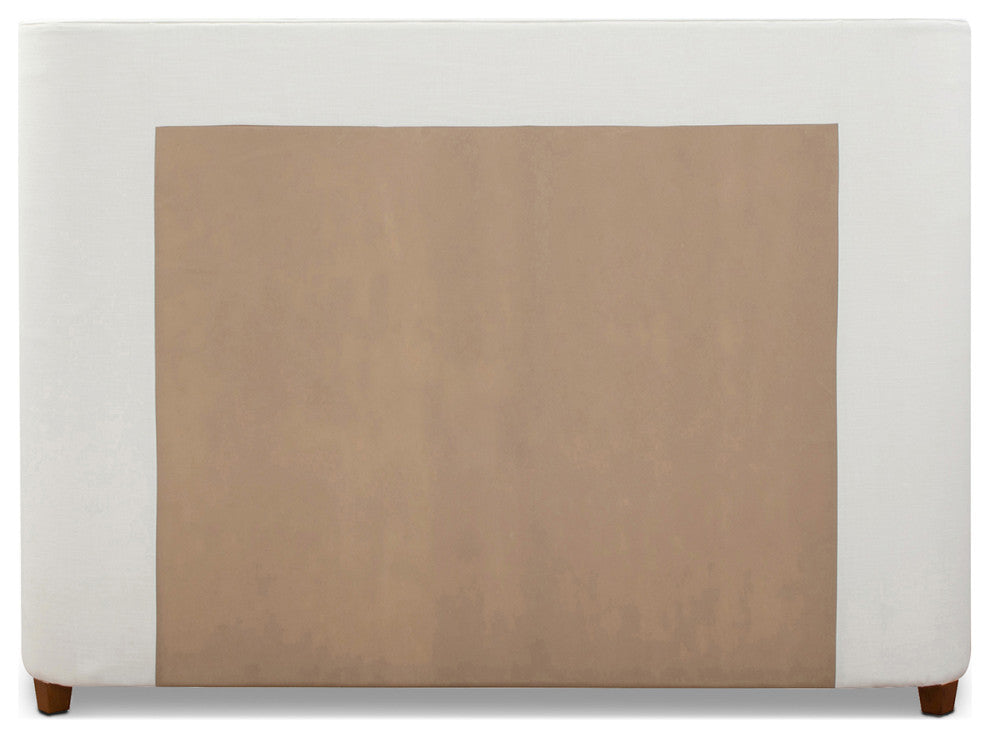 Brooklyn Tufted Sheltered Wingback Panel Bed, Antique White, King