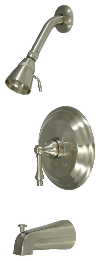 Kingston Brass Tub and Shower Faucet, Brushed Nickel