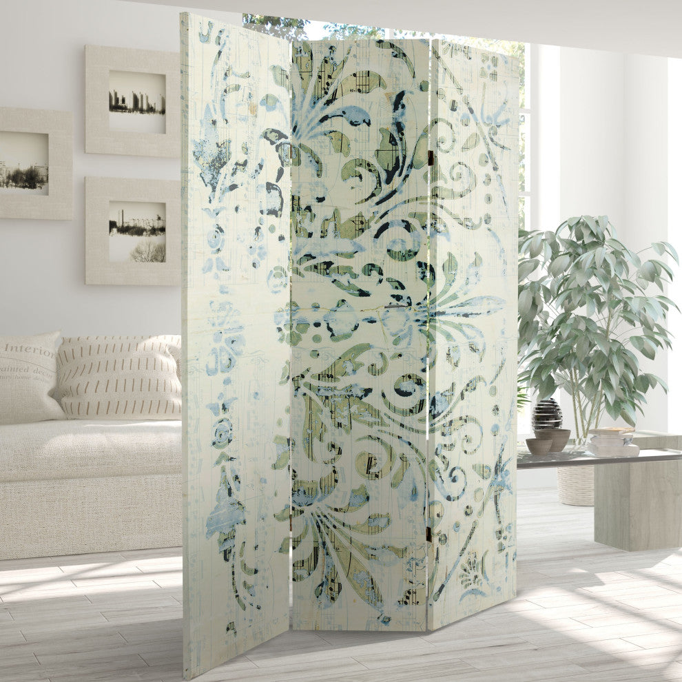 6' Tall Alabaster Muse Canvas Room Divider