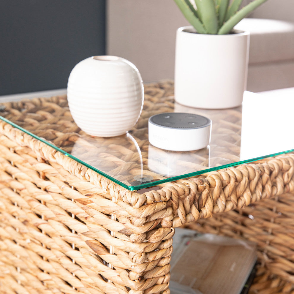 Bermingham Water Hyacinth Accent Table