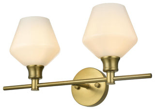 Elegant Lighting LD2313 Gene 2 Light 19"W Vanity Light - Satin Gold