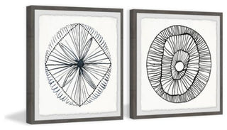 2-Piece "Weaved Floral II" Diptych Set, 48"x24"