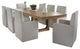 Parker House Escape Dining 84" Rectangular Table With 8 caster chairs