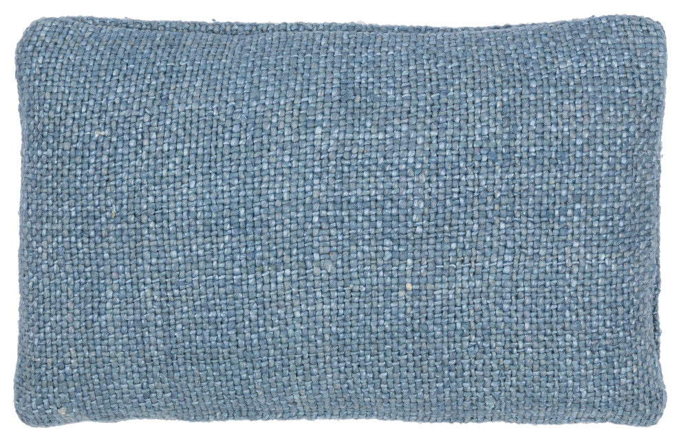 Surya Terry Denim Pillow Shell With Polyester Insert 14"H X 22"W