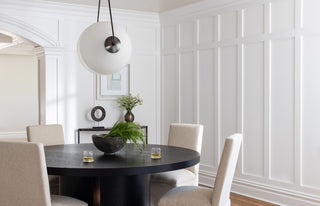 Lugano Dining Table, 71", Transitional, Round, Ebony Oak