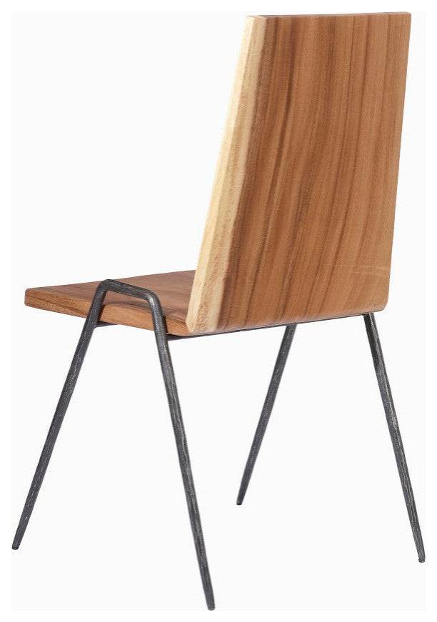 Forged Leg Dining Chair, Metal, Natural/Copper