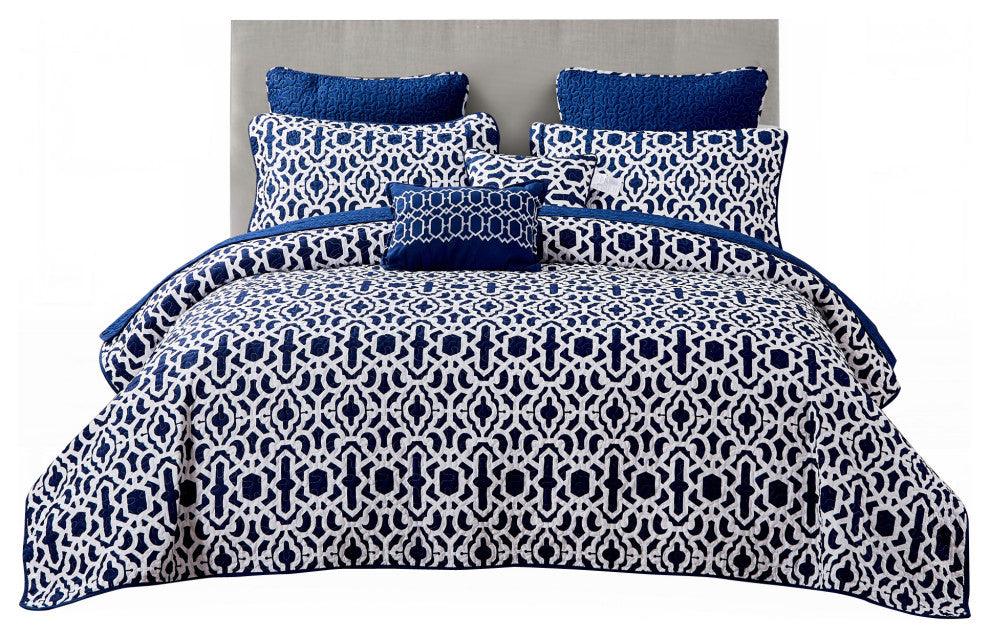 Montgomery Quilted 7 Piece Bed Spread Set, Montgomery, Queen