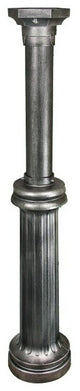 Bradford Wrap Around Base Kit, Direct Burial Mailbox Post, Black