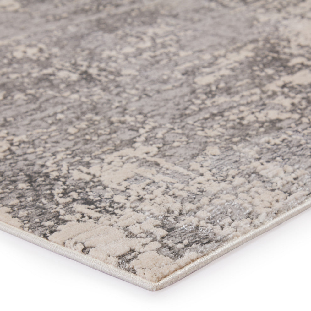 Jaipur Living Calibra Abstract Gray/ Silver Area Rug, 11'8"x15'