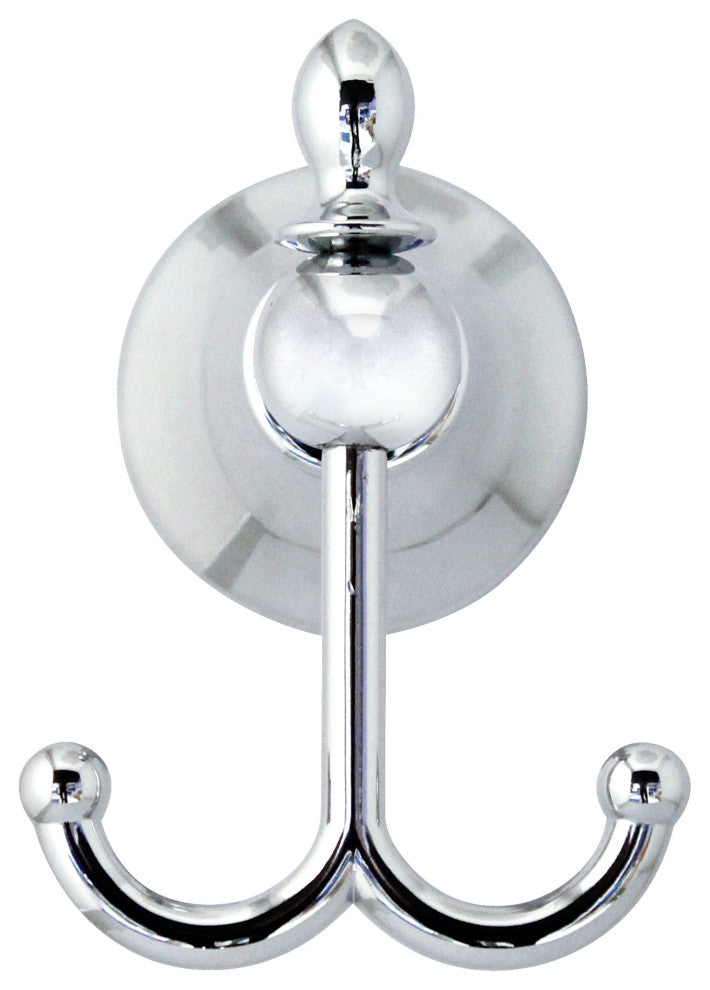MODONA's Double Robe and Towel Hook Antica Series -, Polished Chrome