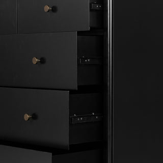 Soto 5 Drawer Dresser, Black