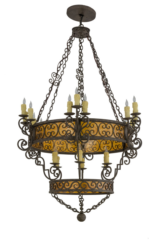 48W Isabo 24 LT Two Tier Chandelier