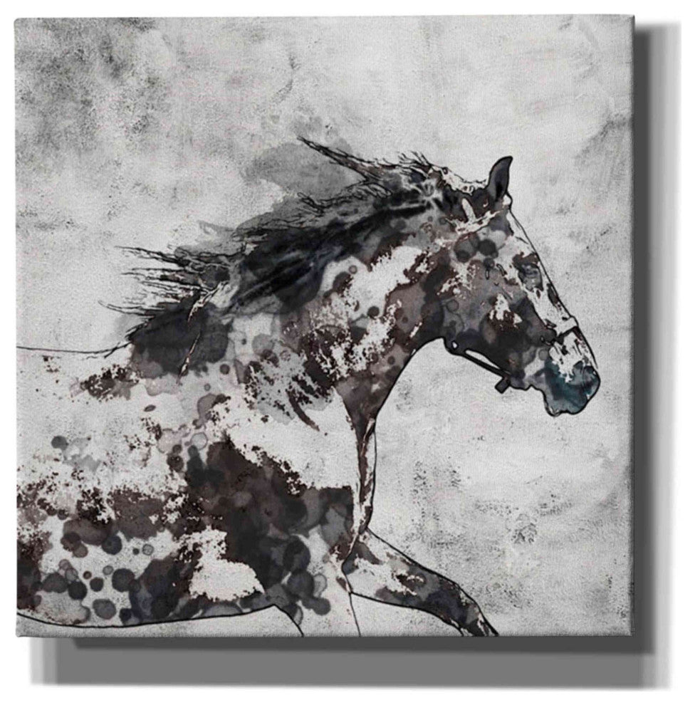 Epic Graffiti 'Bay Horse 4' by Irena Orlov, Giclee Canvas Wall Art, 37"x37"