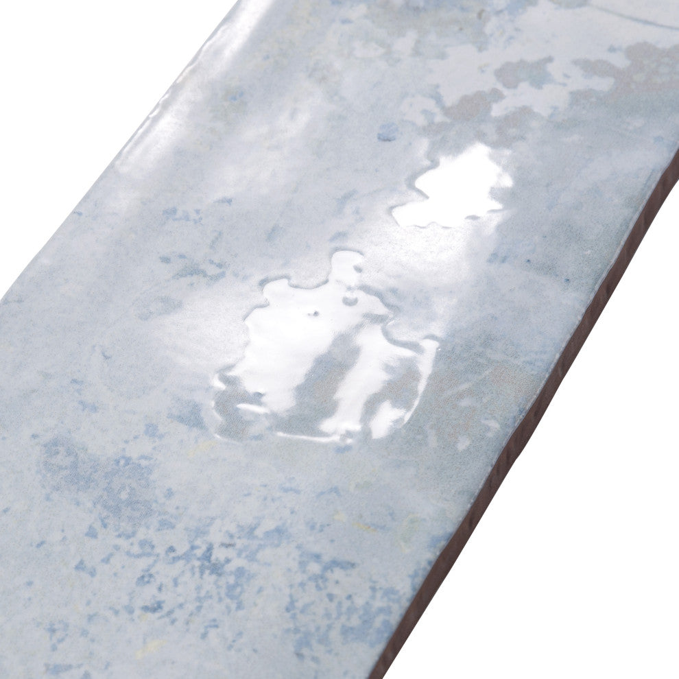 Biarritz 3" x 11-7/8" Ceramic Wall Tile, Blue