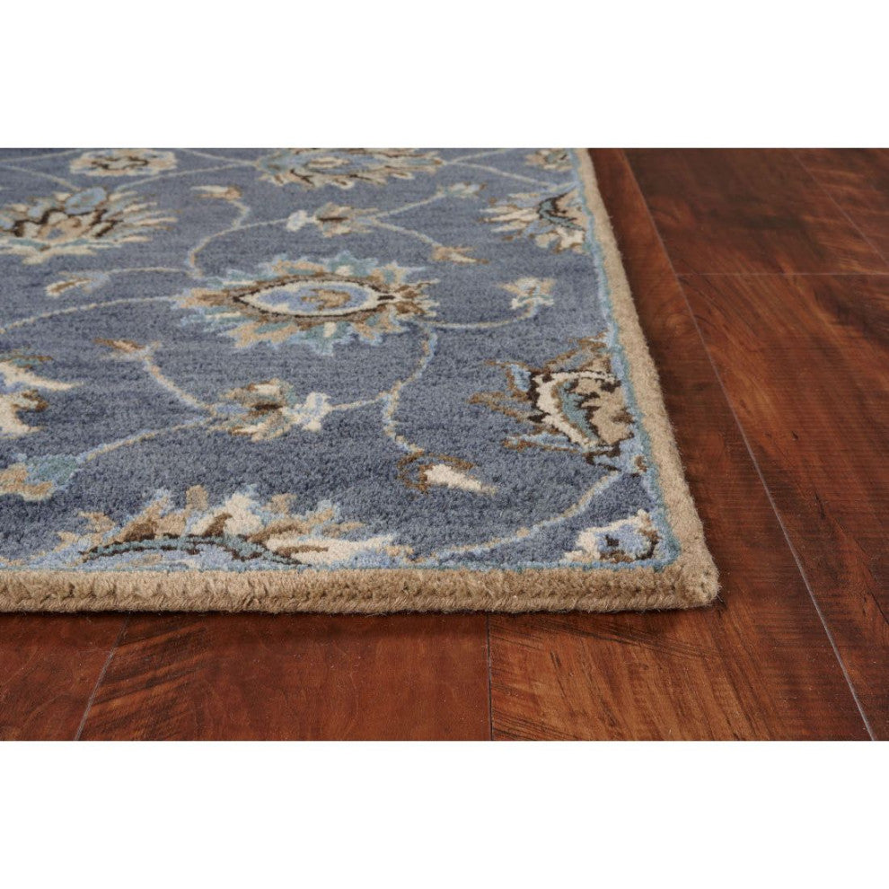 KAS Syriana 6024 Midnight Kashan Area Rug, 2'3"x7'6" Runner