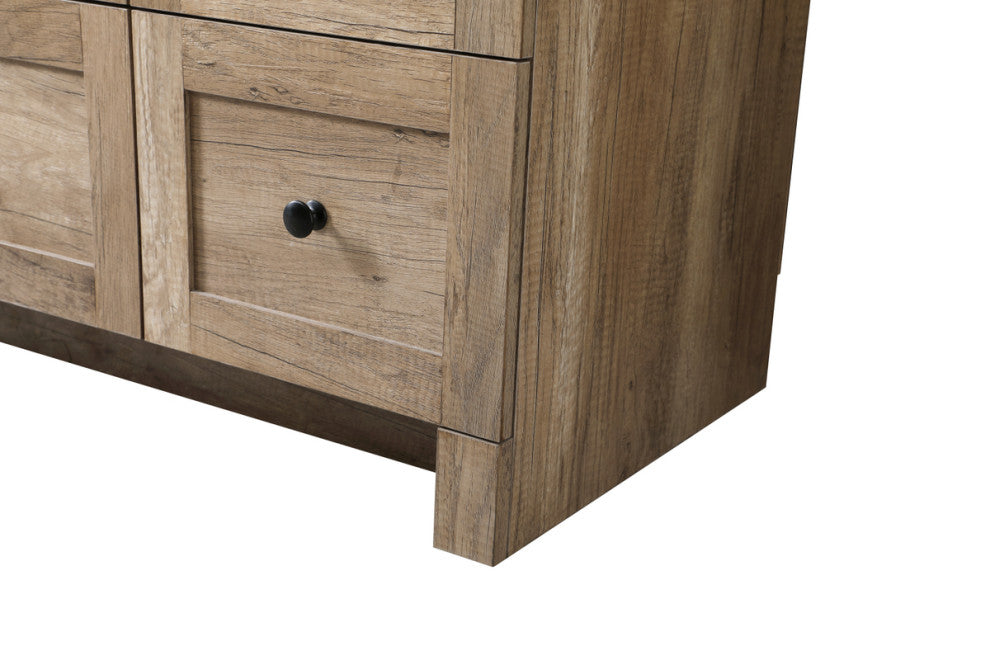 Home Living 54" SIngle Bathroom Vanity, Natural Oak