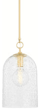 Belleville 1-Light Pendant, Aged Brass