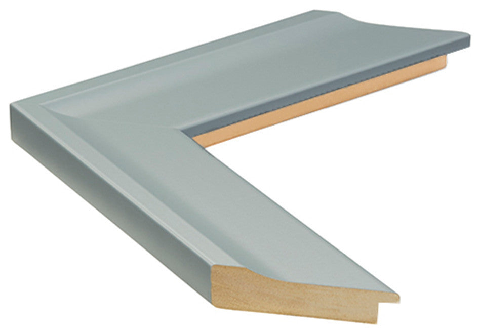 Morgan Framed Wall Mirror, Light Grey, 20"x36"