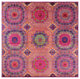9' Square Mamluk Hand Knotted Wool & Silk Rug - Q13724