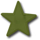 Distressed Star Wooden Drawer Pull, Army Green
