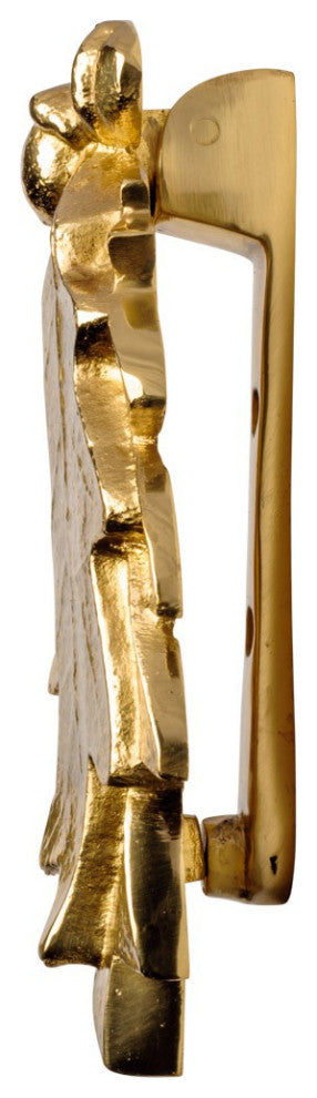 Oak Leaf Solid Brass Door Knocker Oak Leaf 6H x 3W Front Door Renovators Supply
