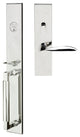 Stratus Lever, Mortise Entry Handleset, LHR, Polished Stainless Steel