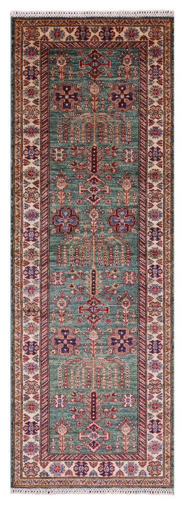 2' 9" X 8' 0" Runner Super Kazak Handmade Wool Rug - Q12960