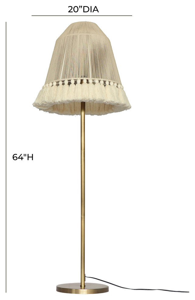 June White Floor Lamp, Tall