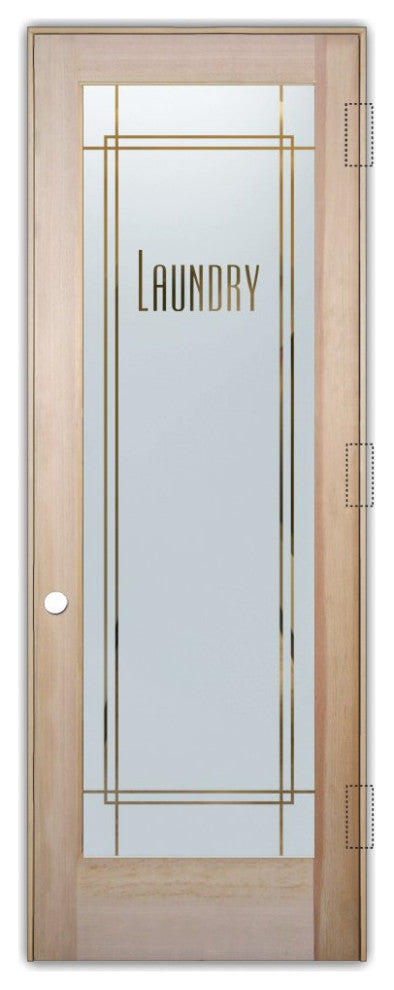 Laundry Door - Ultra Laundry - Douglas Fir (stain grade) - 36" x 96" - Knob...