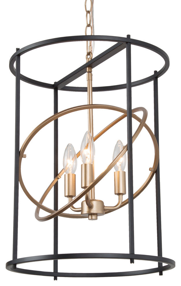 Modern Lantern Pendant Light, Black Kitchen Island Pendant Lighting