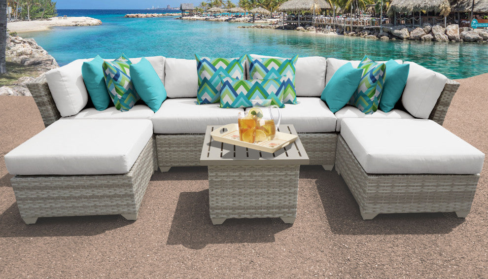 Fairmont 7 Piece Outdoor Wicker Patio Furniture Set 07a