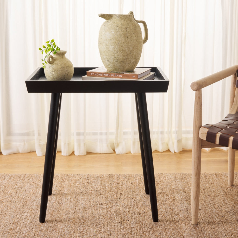 Safavieh Nonie Tray Accent Table, Black