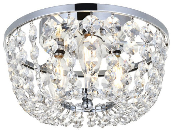 Cyrus 10" Flush Mount, Chrome