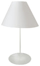 1 Light Tapered Table Lamp with White Shade