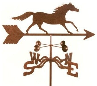 Running Horse Weathervane With Deck Mount