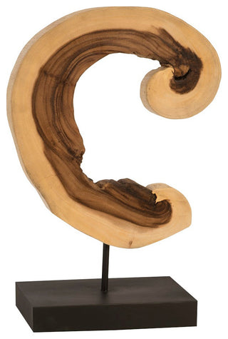 Creature Sculpture on Stand, Natural