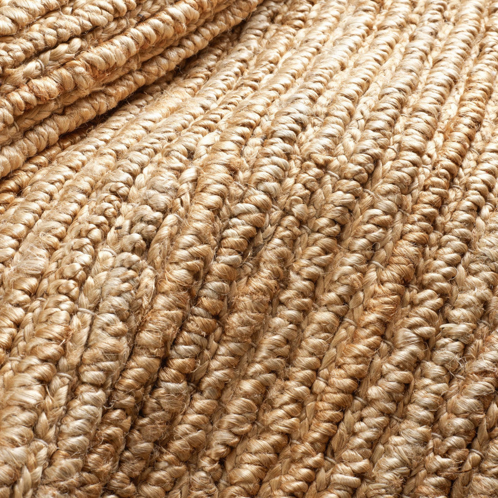 Dash & Albert Dunes Natural Handwoven Jute Rug, Natural, 5' x 8'