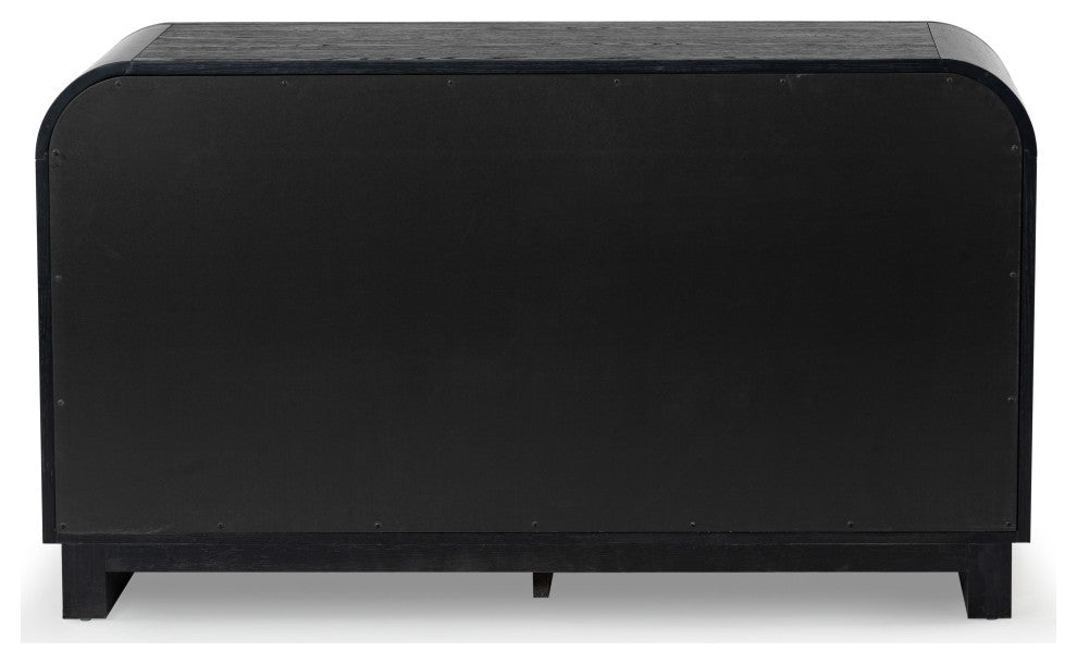 Safavieh Couture Dinah 6 Drawer Wood Dresser, Black