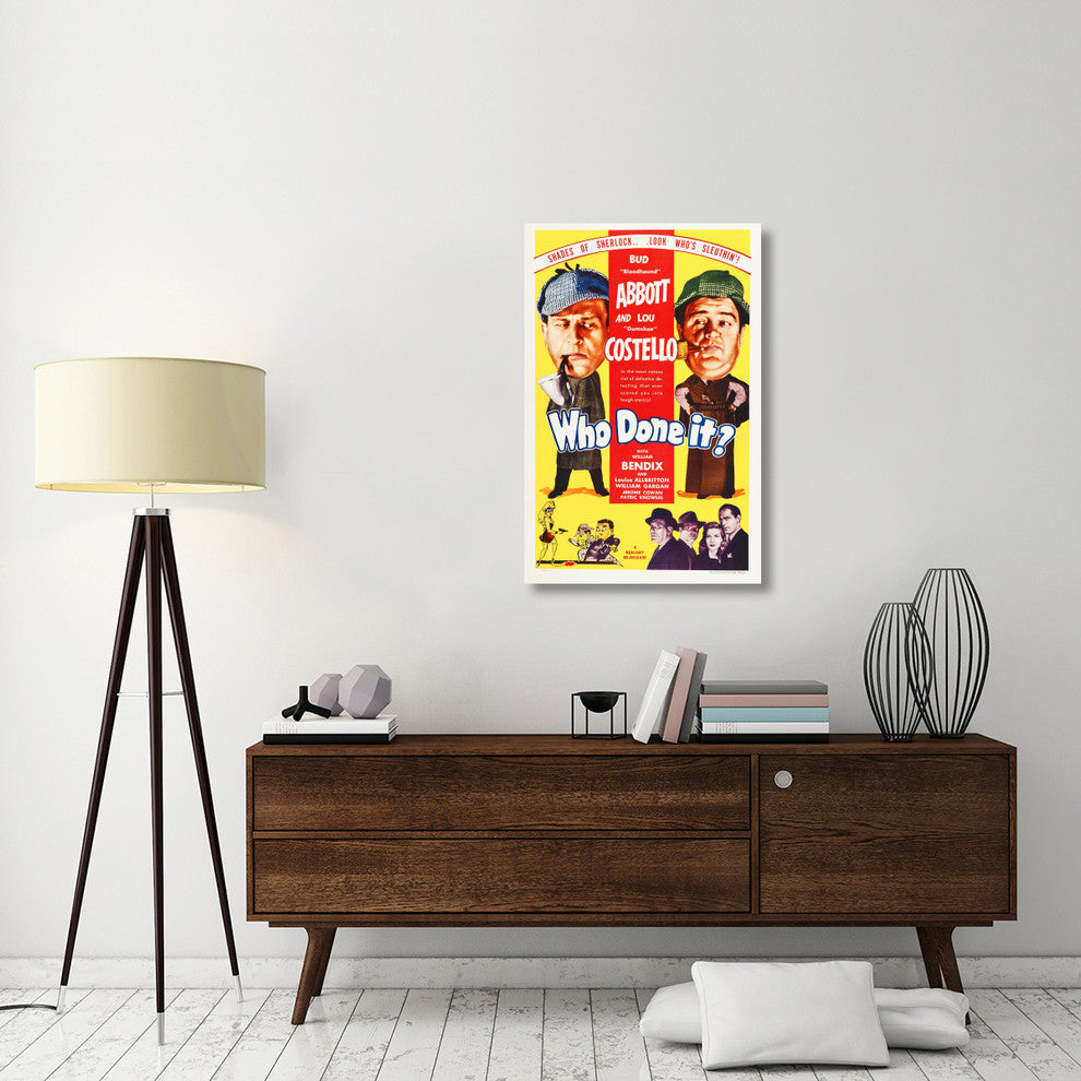 "Abbott & Costello - Who Done It" Canvas by Hollywood Photo Archive, 26x40"