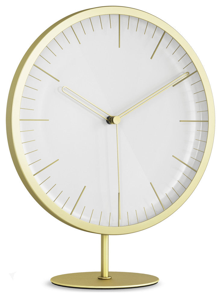 Umbra Infinity Clock, Matte Brass