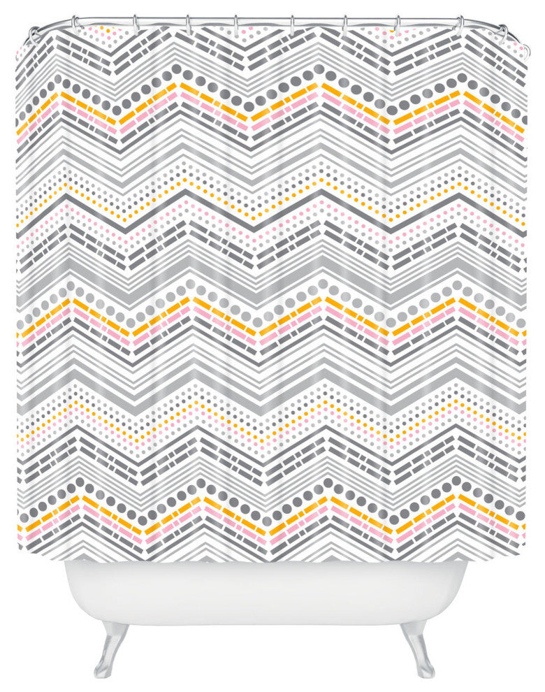 Heather Dutton Dash And Dot Neapolitan Shower Curtain