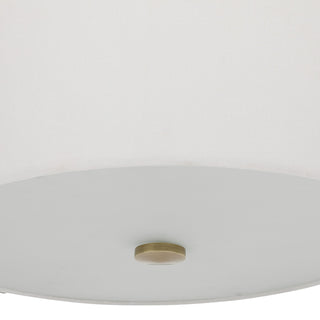 Uttermost Colfax Brass 3 Light Semi Flush