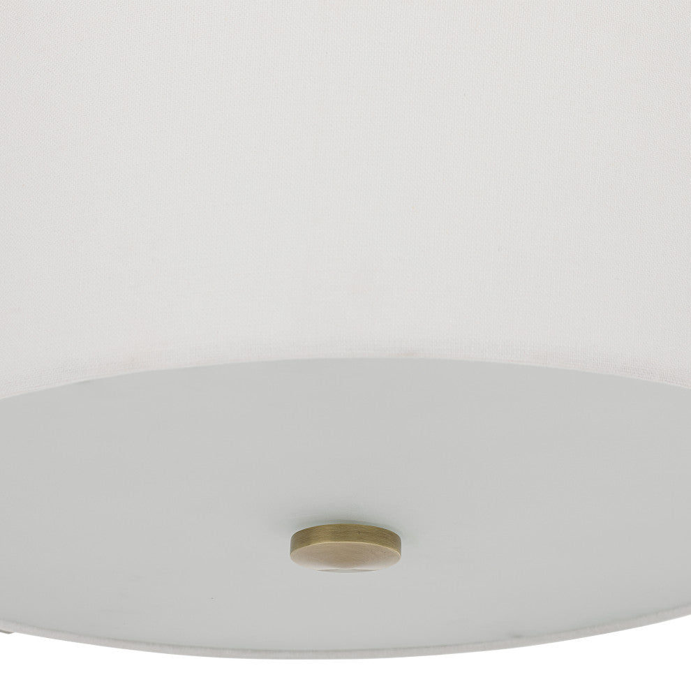 Uttermost Colfax Brass 3 Light Semi Flush