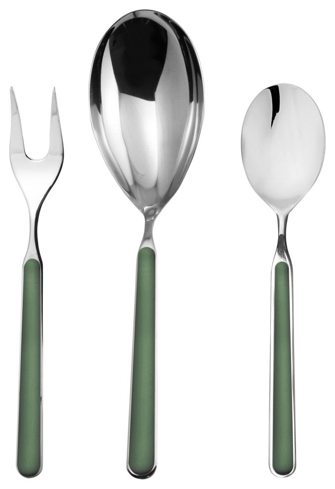Fantasia Serving Set, Green, 3-Piece Set