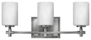 Hinkley Laurel Medium Three Light Vanity, Brushed Nickel